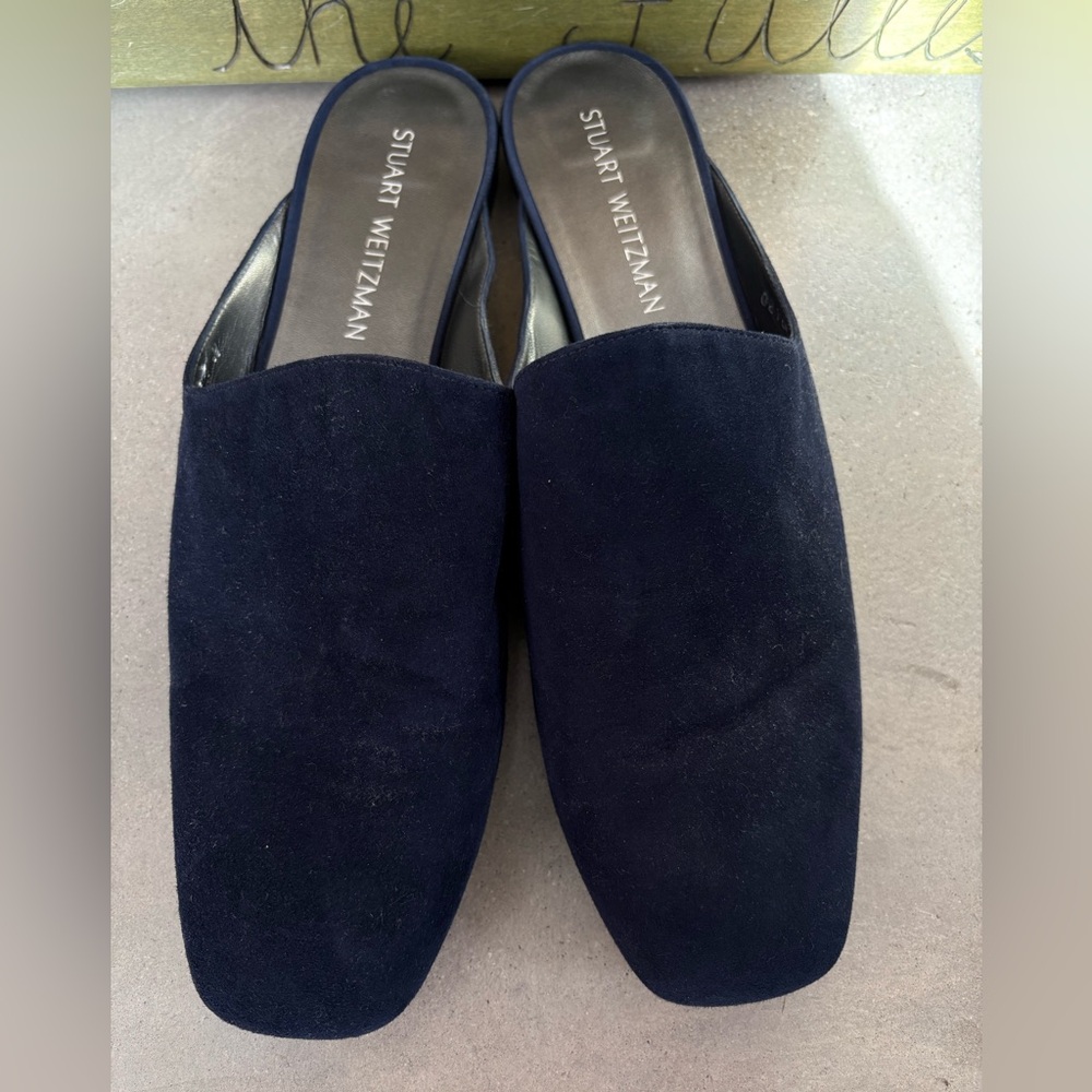 Stuart Weitzman Suede Mules - Picture 2 of 10